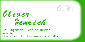 oliver hemrich business card