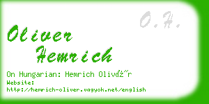 oliver hemrich business card